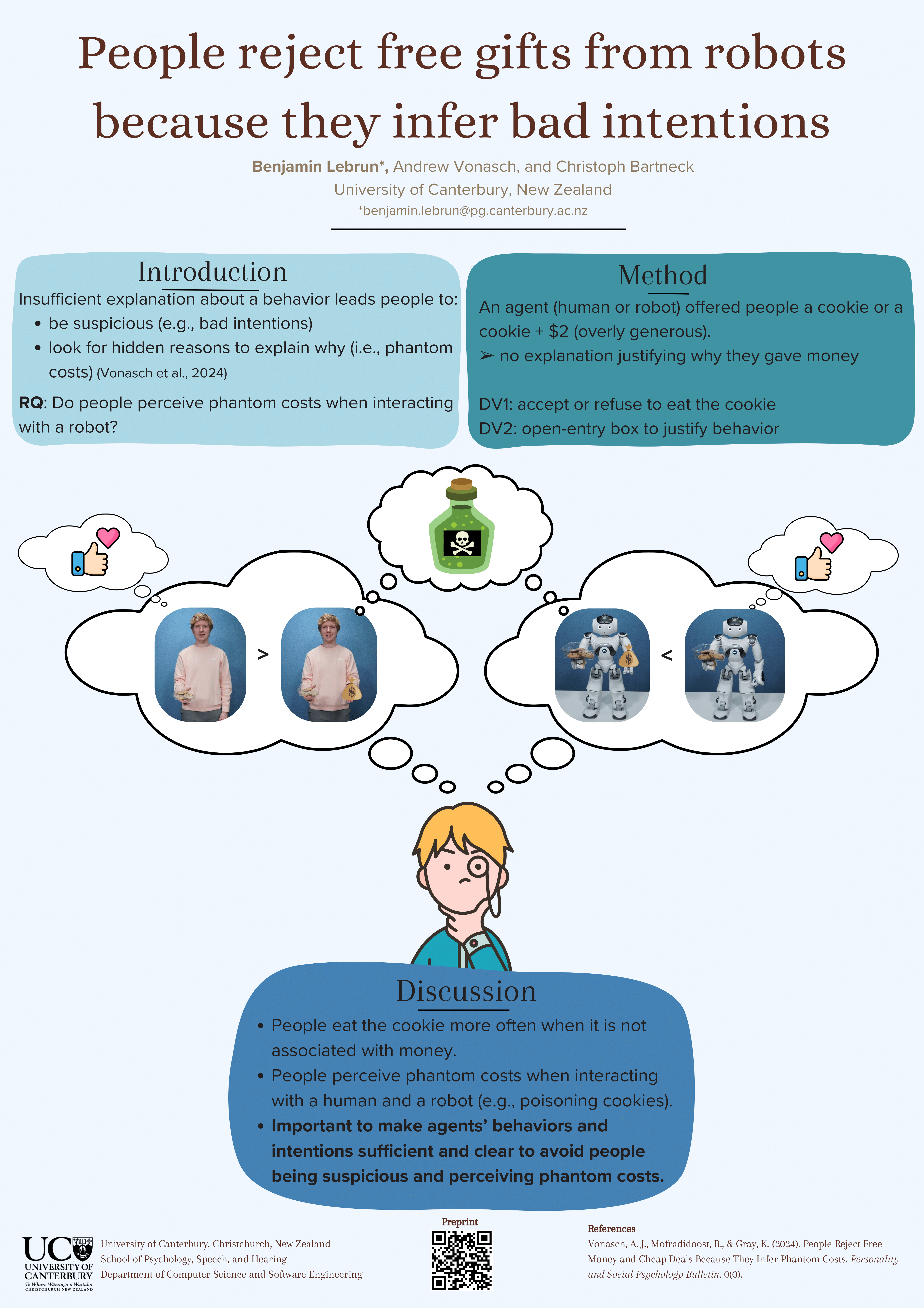 Poster – People reject free gifts from robots because they infer bad intentions